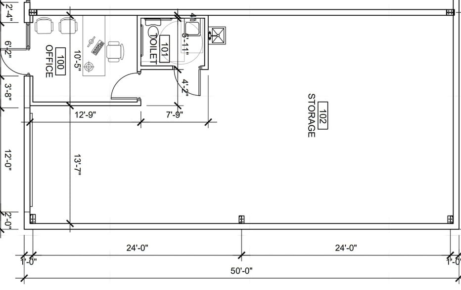 4586 Sunbeam Rd, Jacksonville, FL for lease - Floor Plan - Image 3 of 3