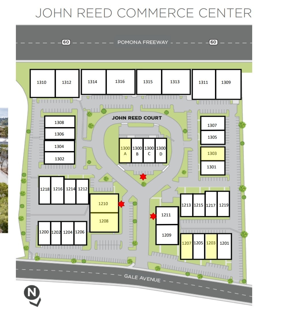 1306-1308 S John Reed Ct, City Of Industry, CA for lease Floor Plan- Image 1 of 1