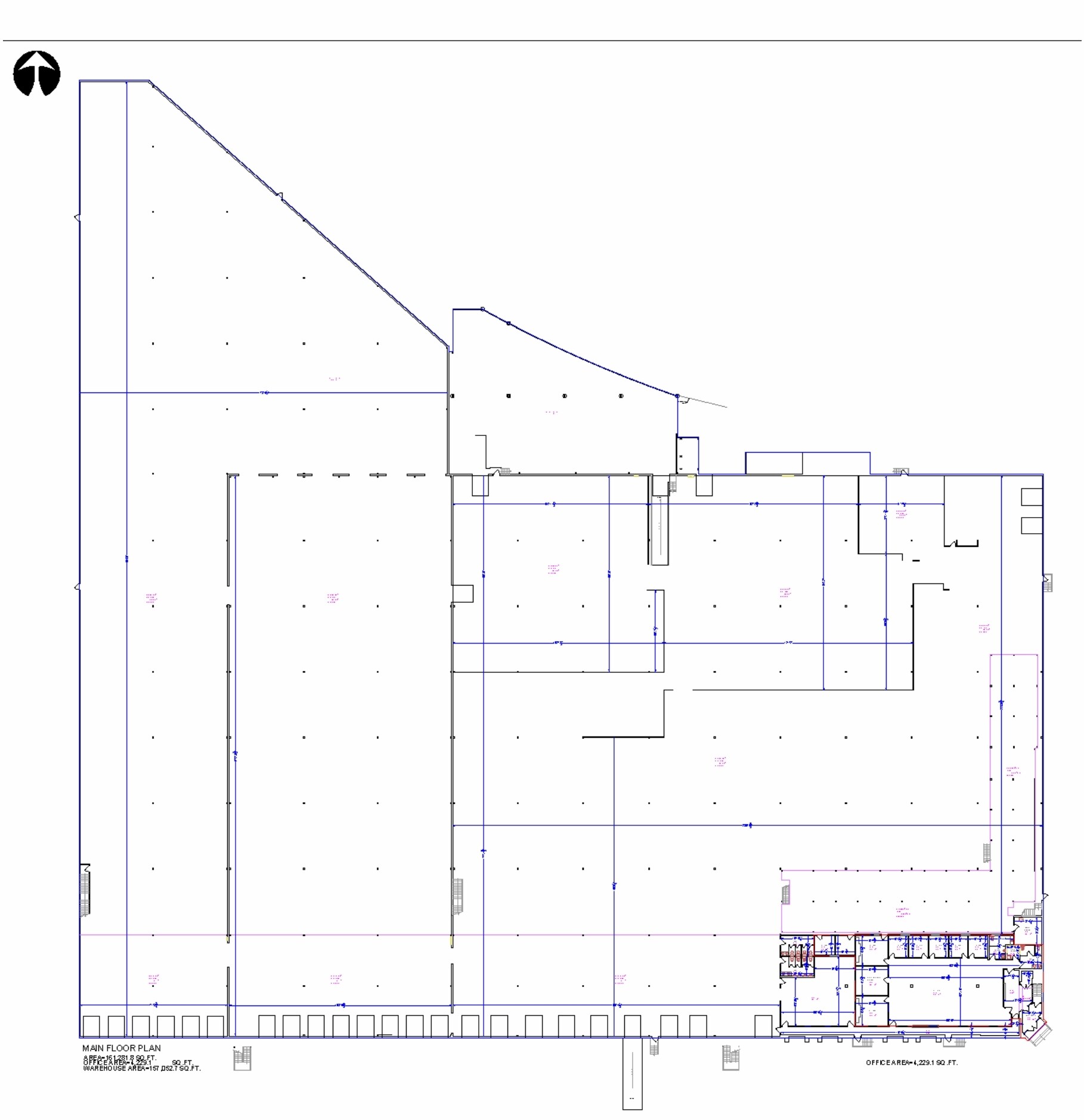 3916 72nd Ave SE, Calgary, AB for lease Floor Plan- Image 1 of 2