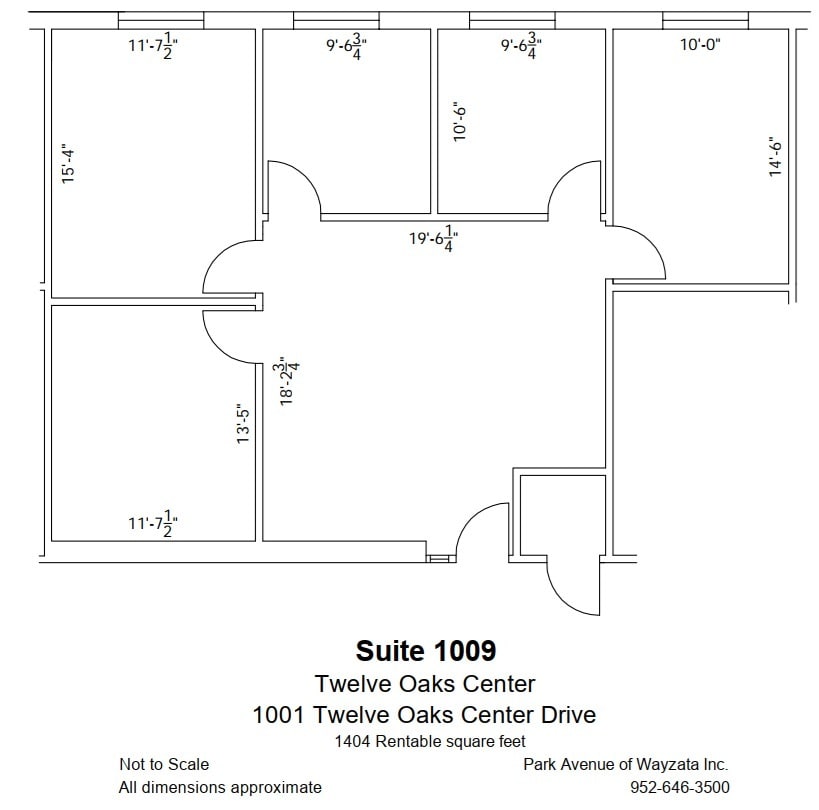 600 Twelve Oaks Center Dr, Wayzata, MN for lease Floor Plan- Image 1 of 1