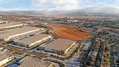 Vineyard at Ontario, Ontario, CA - aerial  map view