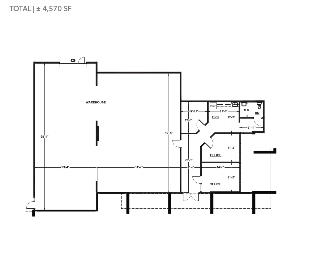 2329 W Mescal St, Phoenix, AZ for lease Floor Plan- Image 1 of 2