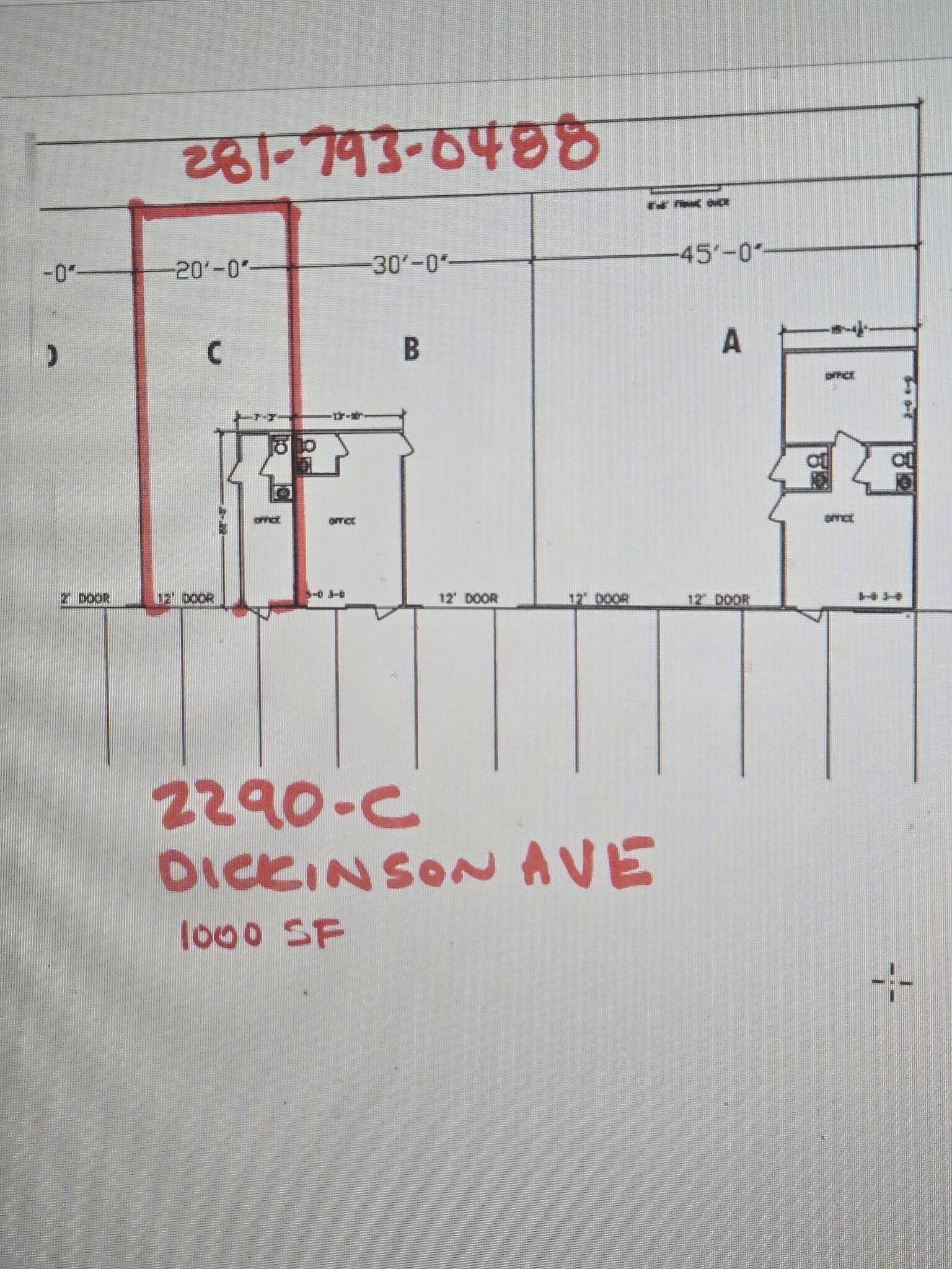 2290 Dickinson Ave, League City, TX for lease Floor Plan- Image 1 of 1