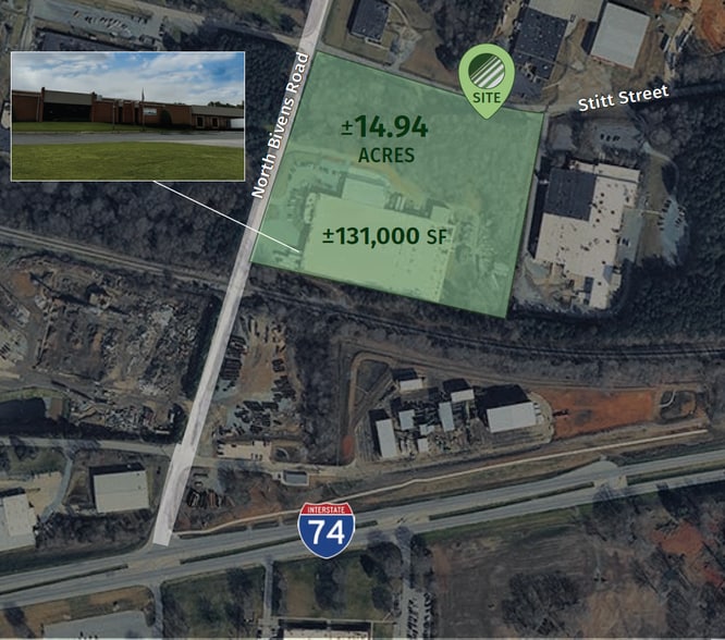 100 N Bivens Rd, Monroe, NC for sale - Building Photo - Image 2 of 13