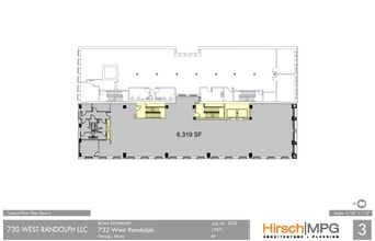 732 W Randolph St, Chicago, IL à louer Plan d’étage- Image 1 de 2