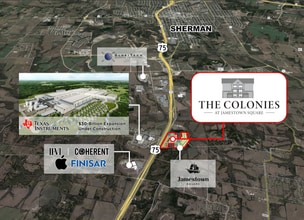 US-75 & Akers Road, Sherman, TX - Aerial  map view - Image1