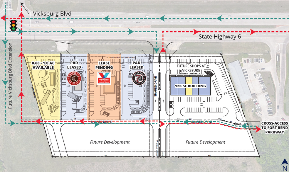 SEC HWY 6 & Vicksburg Blvd, Missouri City, TX for lease - Building Photo - Image 1 of 2