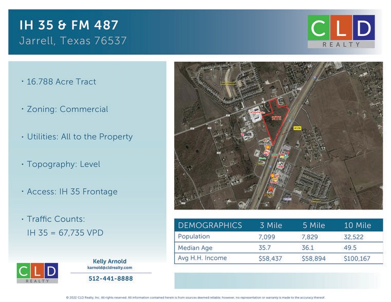 I-35, Jarrell, TX à vendre - Photo du bâtiment - Image 2 de 5