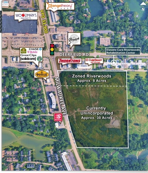 N Milwaukee Ave & Deerfield Parkway, Riverwoods, IL for sale - Building Photo - Image 2 of 3