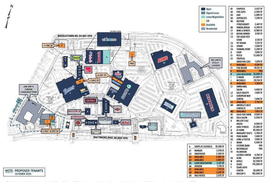1067 W Baltimore Pike, Media, PA for lease - Site Plan - Image 2 of 10