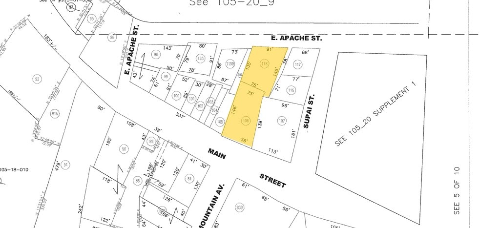 7 W Main St, Springerville, AZ for sale - Plat Map - Image 2 of 3