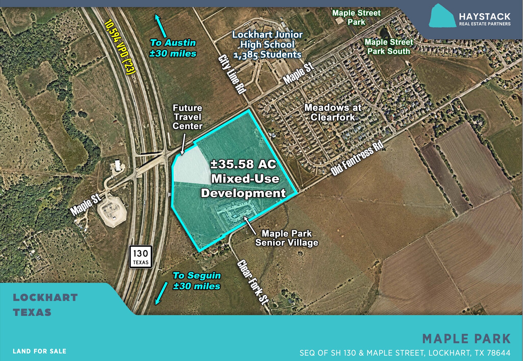 SH 130, Lockhart, TX à vendre Aérien- Image 1 de 2