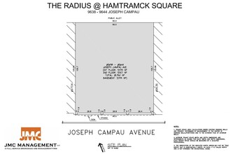 9638-9644 Joseph Campau St, Hamtramck, MI à louer Plan de site- Image 1 de 3