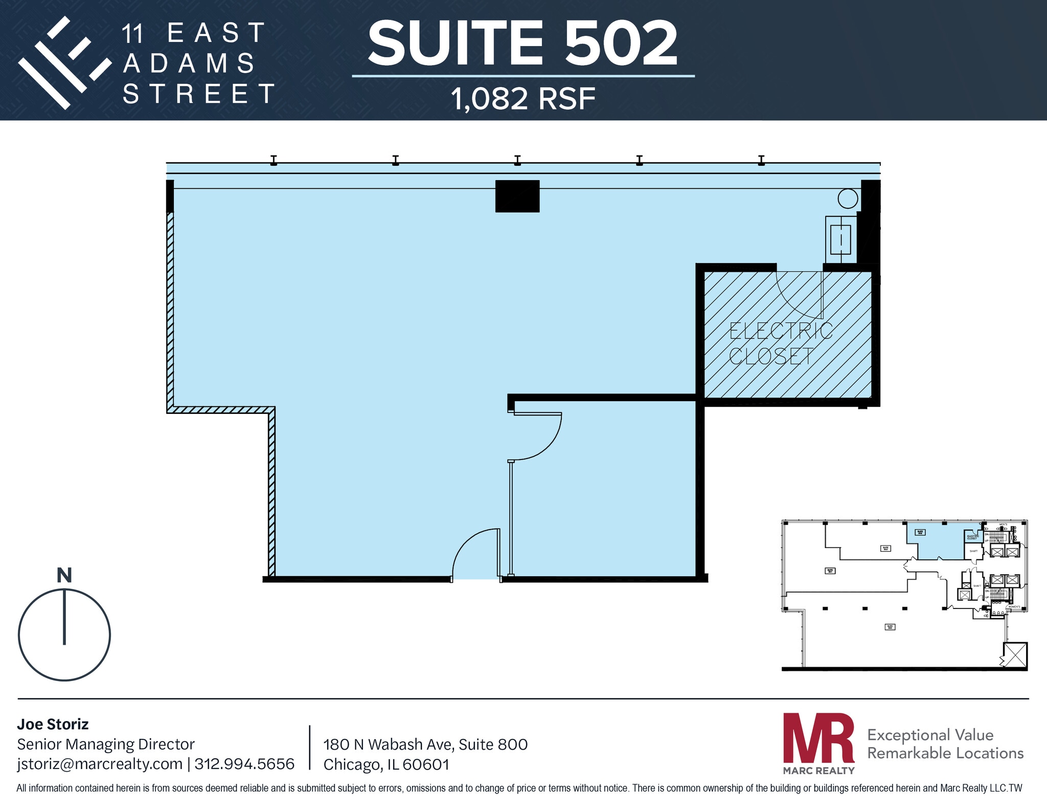 11 E Adams St, Chicago, IL for lease Floor Plan- Image 1 of 7