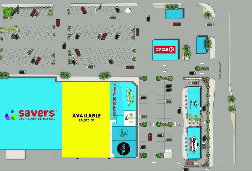1110 E Charleston Blvd, Las Vegas, NV à louer - Plan de site - Image 2 de 5
