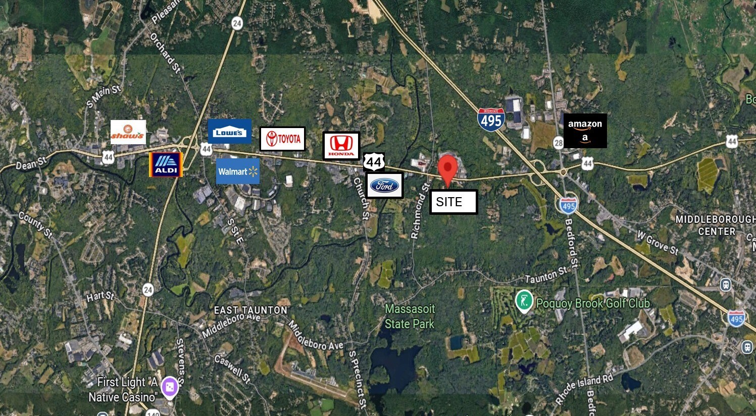Route 44 At The Taunton Lakeville Line, East Taunton, MA for sale Building Photo- Image 1 of 8