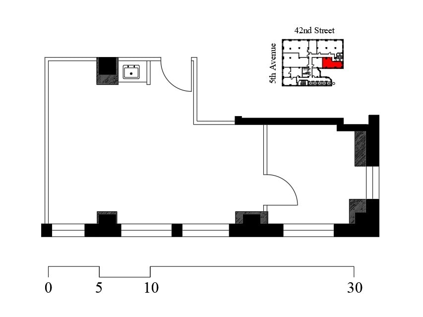 501 Fifth Ave, New York, NY à louer Plan d’étage- Image 1 de 1