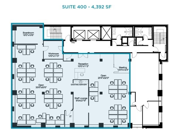 425 University Ave, Toronto, ON for lease Floor Plan- Image 1 of 1