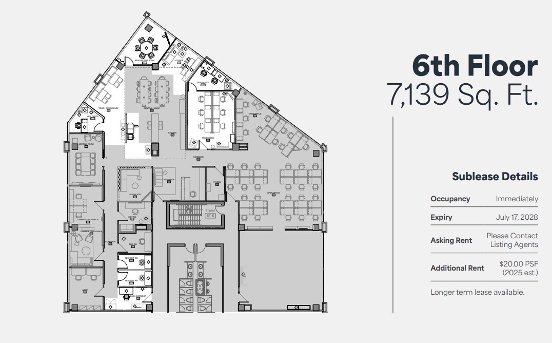 130 Queens Quay E, Toronto, ON for lease Floor Plan- Image 1 of 2