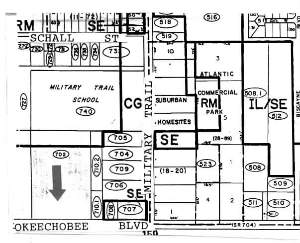 4587-4661 Okeechobee Blvd, West Palm Beach, FL for lease - Plat Map - Image 2 of 8