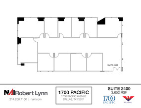 1700 Pacific Ave, Dallas, TX à louer Plan d  tage- Image 1 de 1