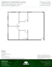 22342 Avenida Empresa, Rancho Santa Margarita, CA à louer Plan d’étage- Image 1 de 1
