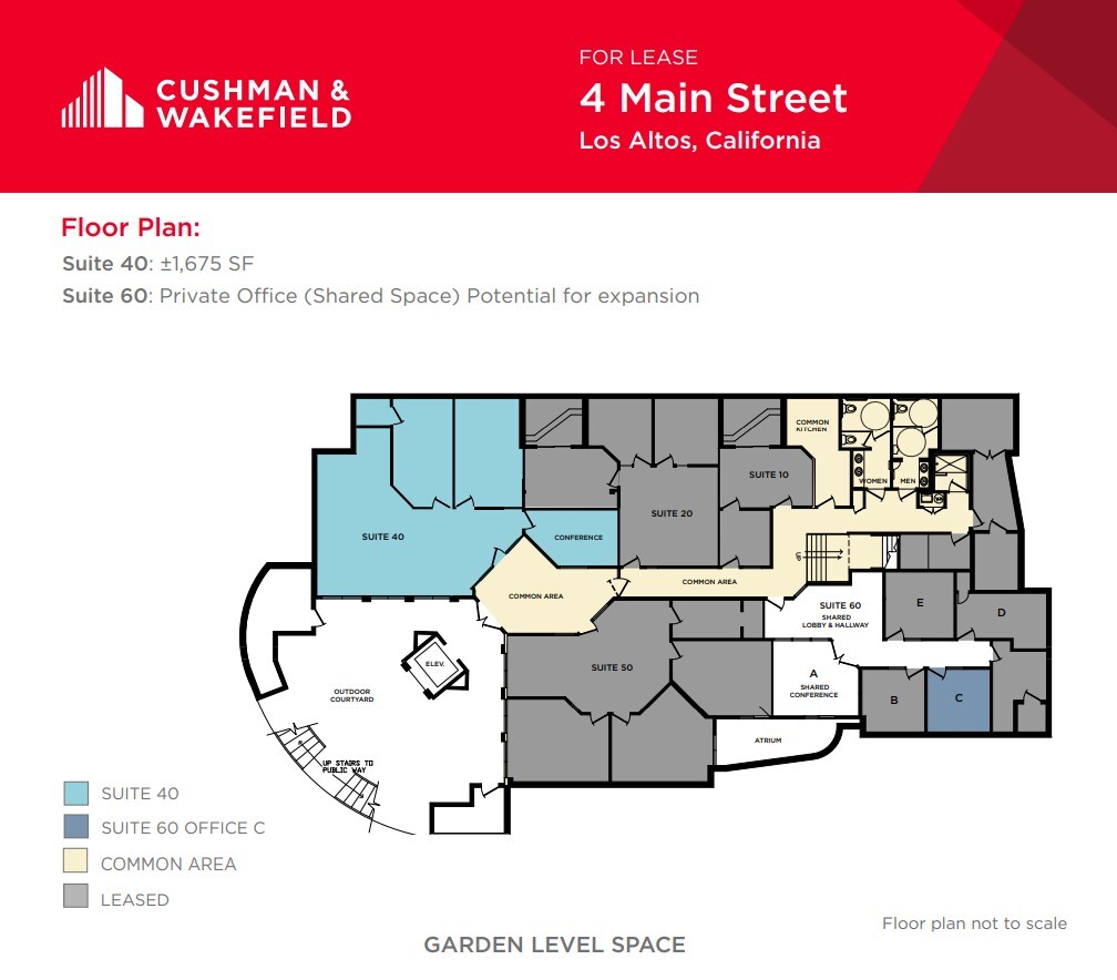 4 Main St, Los Altos, CA à louer Plan d  tage- Image 1 de 1