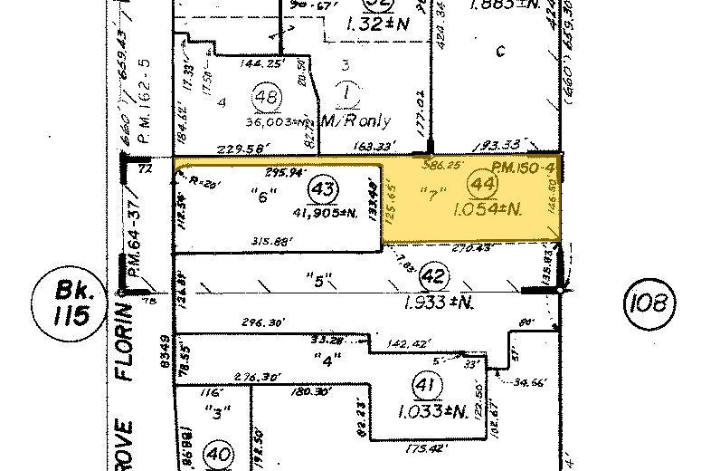 8347 Elk Grove Florin Rd, Sacramento, CA for lease - Plat Map - Image 2 of 5