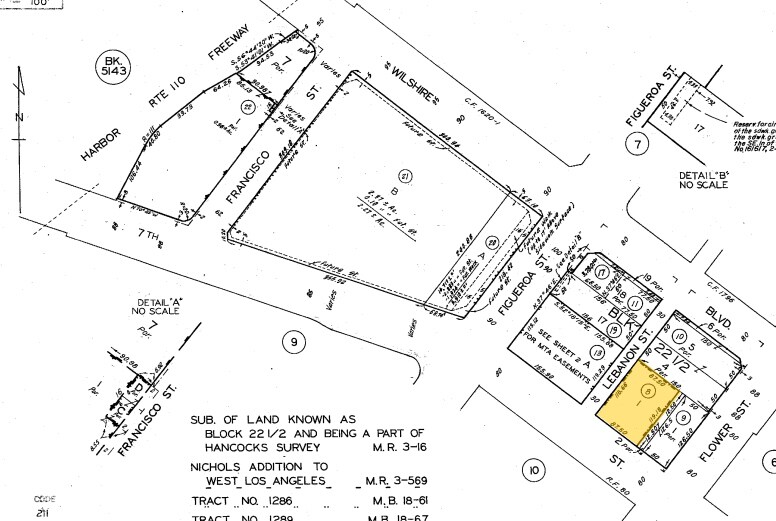 811 W 7th St, Los Angeles, CA à louer - Plan cadastral - Image 2 de 27