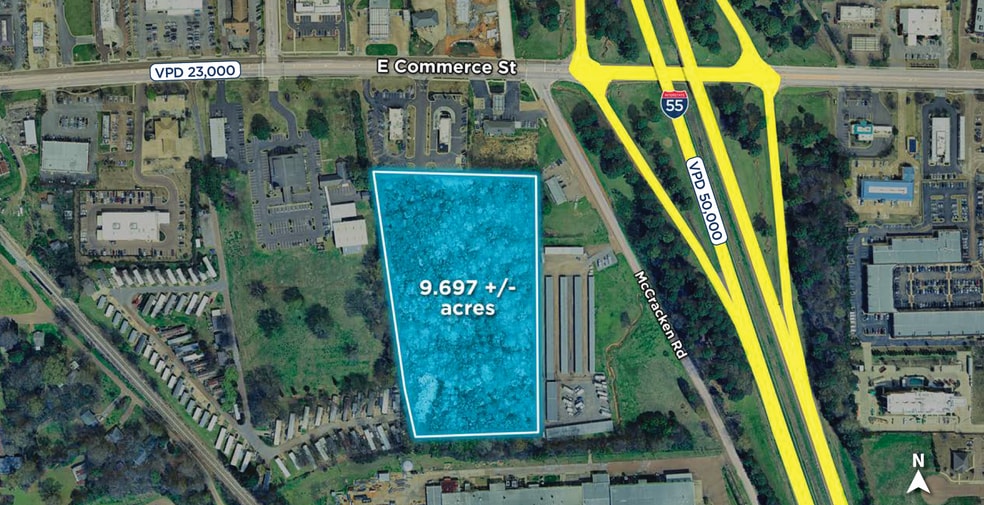 607 Commerce st, Hernando, MS for sale - Aerial - Image 1 of 2