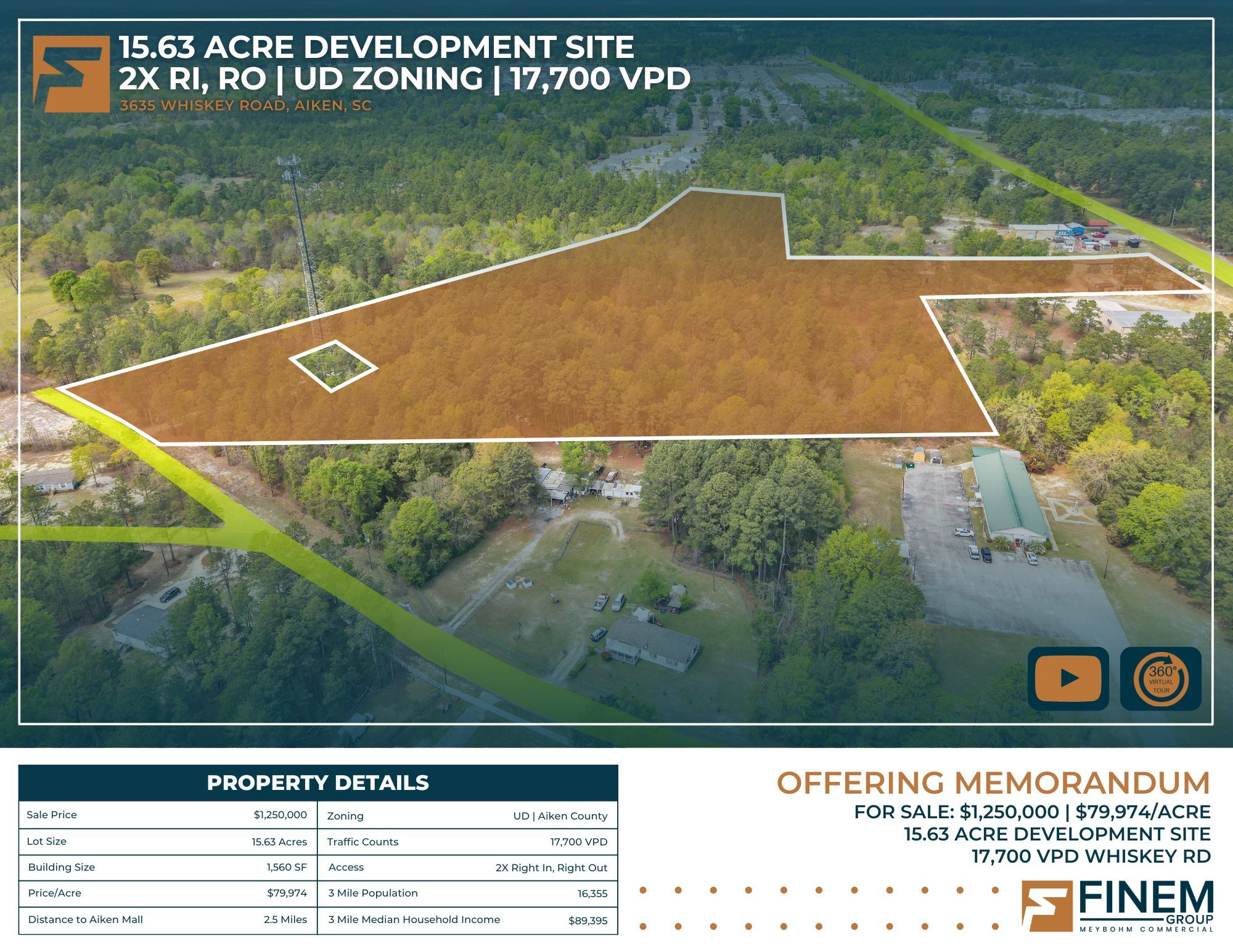 3635 Whiskey Rd, Aiken, SC à vendre Photo principale- Image 1 de 37