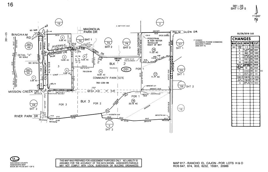 Riverview Parkway & Mission Gorge Rd, Santee, CA à vendre - Plan cadastral - Image 3 de 7