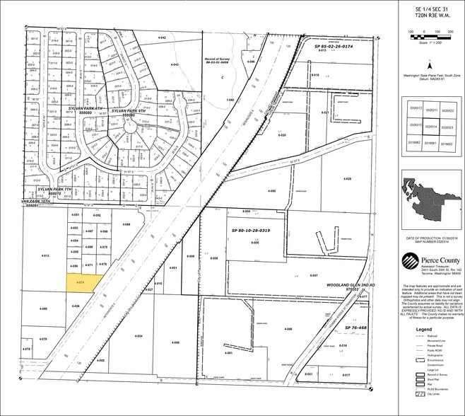 9402 Front St S, Lakewood, WA à vendre - Plan cadastral - Image 2 de 3