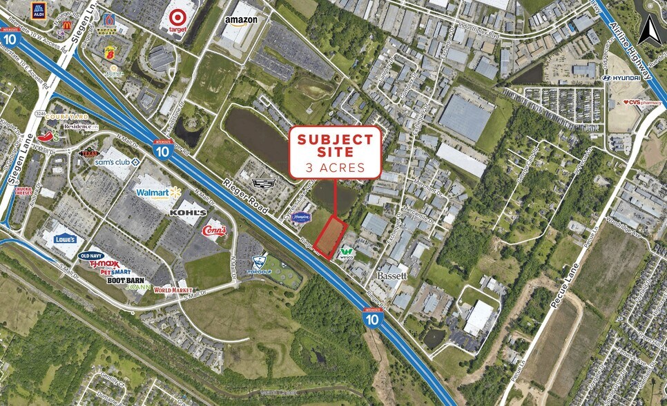 11331 Rieger Rd, Baton Rouge, LA à vendre - Aérien - Image 2 de 7