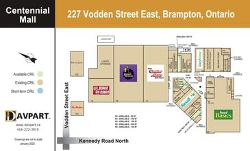 225-227 Vodden St, Brampton, ON à louer Plan de site- Image 1 de 1