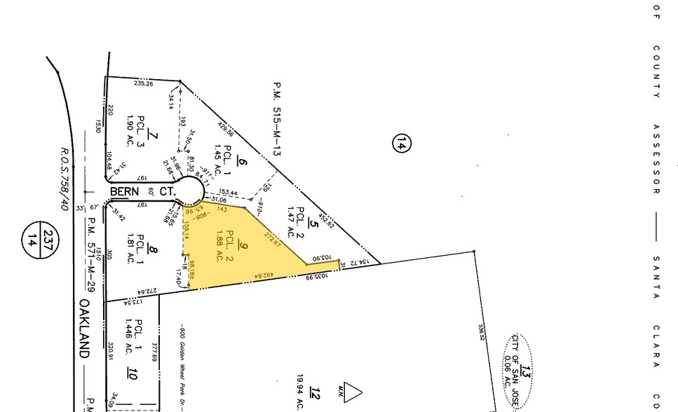 908 Bern Ct, San Jose, CA à vendre - Plan cadastral - Image 1 de 2