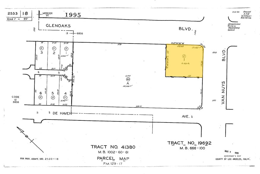 11203 Glenoaks Blvd, Pacoima, CA for lease - Plat Map - Image 3 of 7