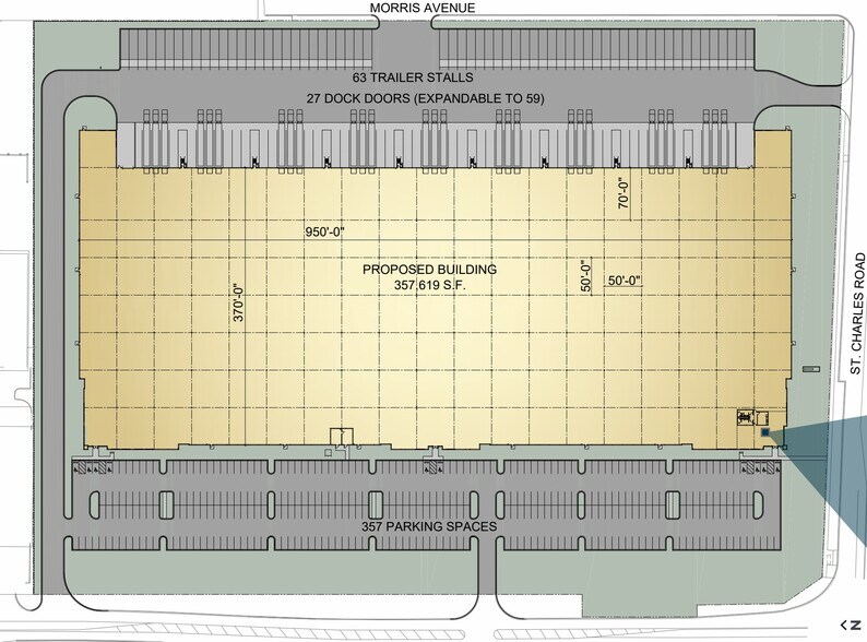 5300 Saint Charles Rd, Berkeley, IL à louer - Plan de site - Image 2 de 2