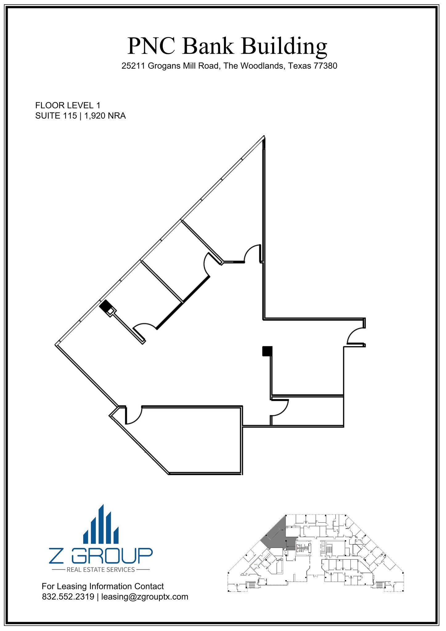 25211 Grogans Mill Rd, The Woodlands, TX for lease Site Plan- Image 1 of 1