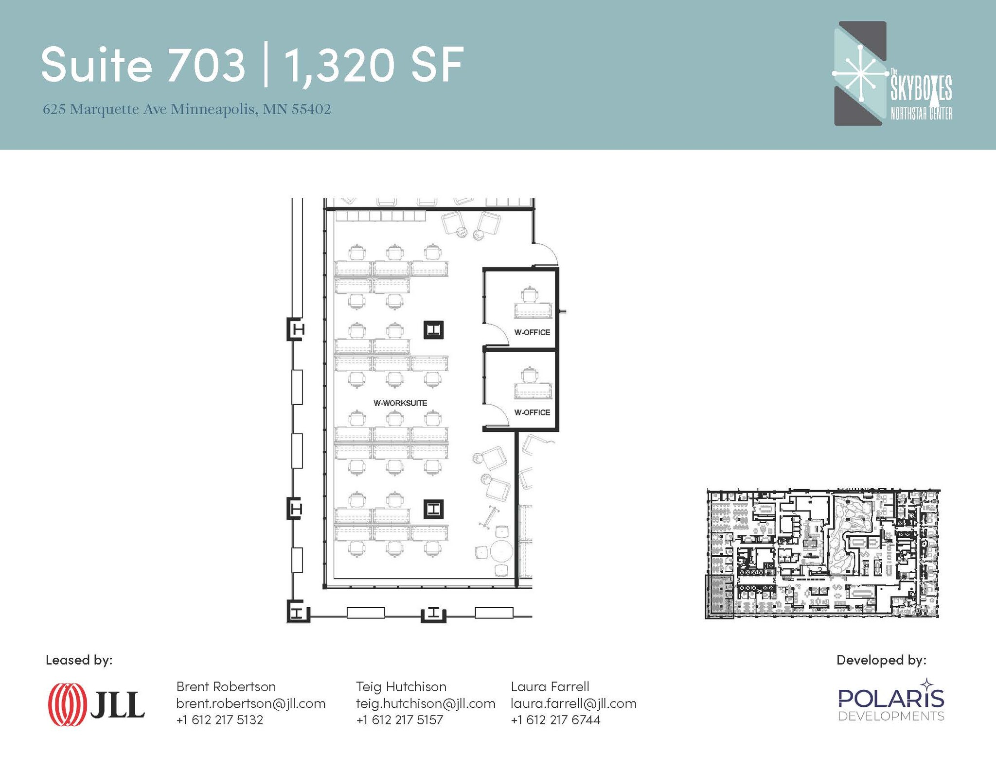 625 Marquette Ave, Minneapolis, MN à louer Plan d’étage- Image 1 de 1