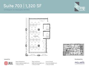 625 Marquette Ave, Minneapolis, MN à louer Plan d’étage- Image 1 de 1