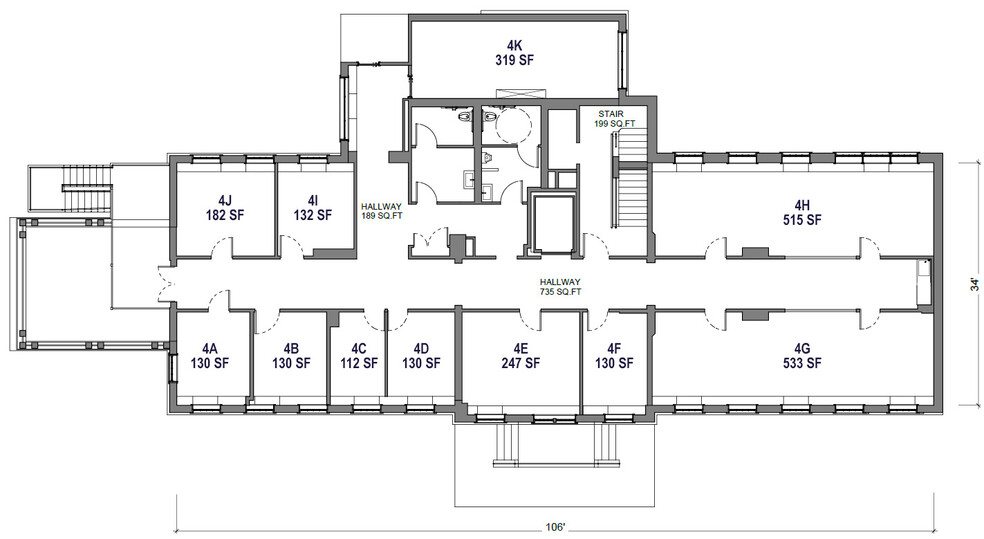 425 Locust Ave, Charlottesville, VA à louer - Plan d  tage - Image 2 de 50