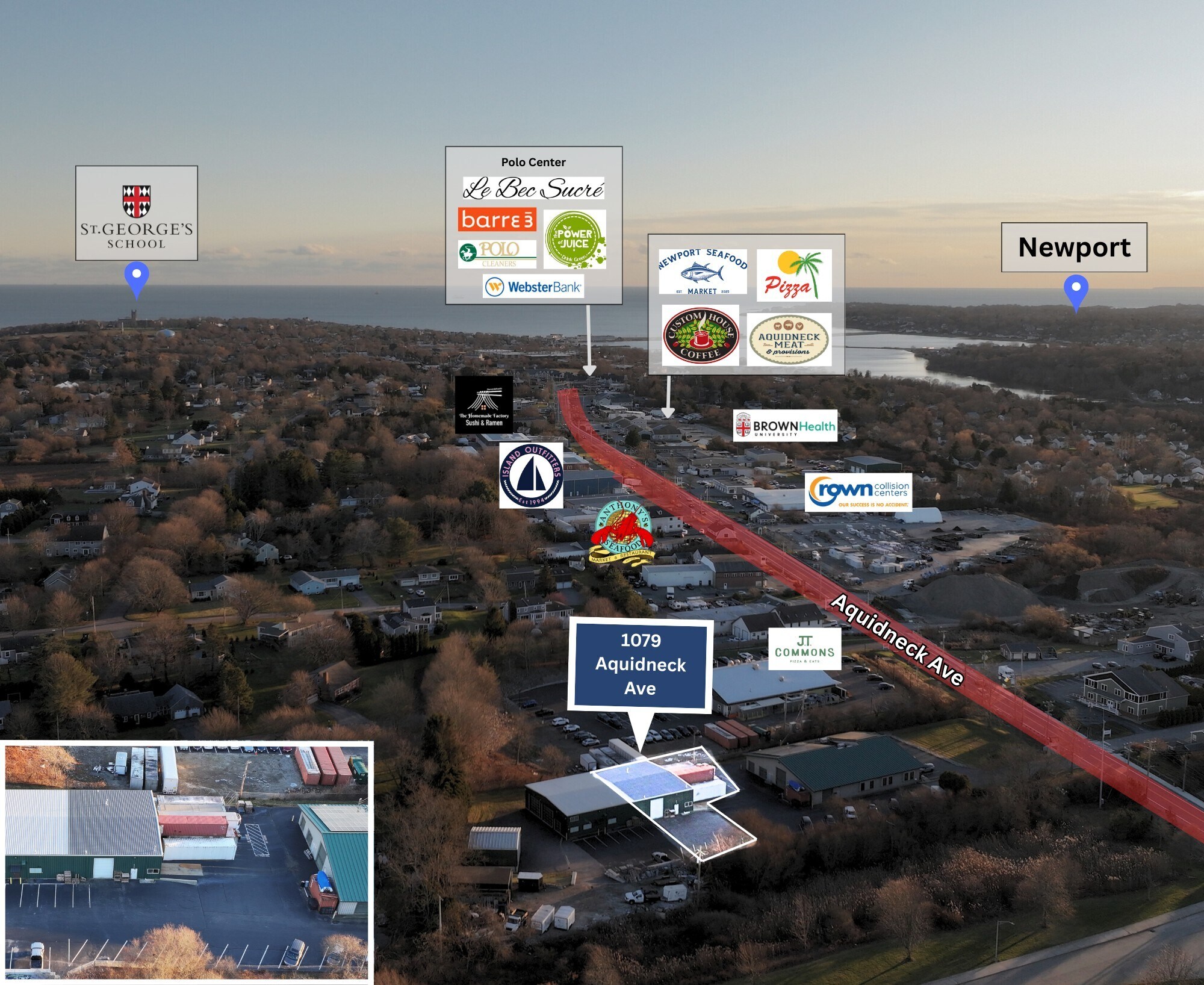 1079 Aquidneck Ave, Middletown, RI à vendre Photo principale- Image 1 de 19