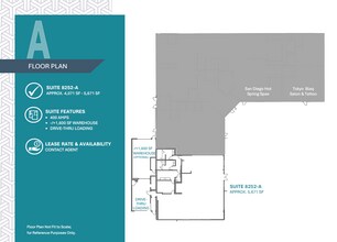8252-8280 Clairemont Mesa Blvd, San Diego, CA à louer Plan d’étage- Image 1 de 1