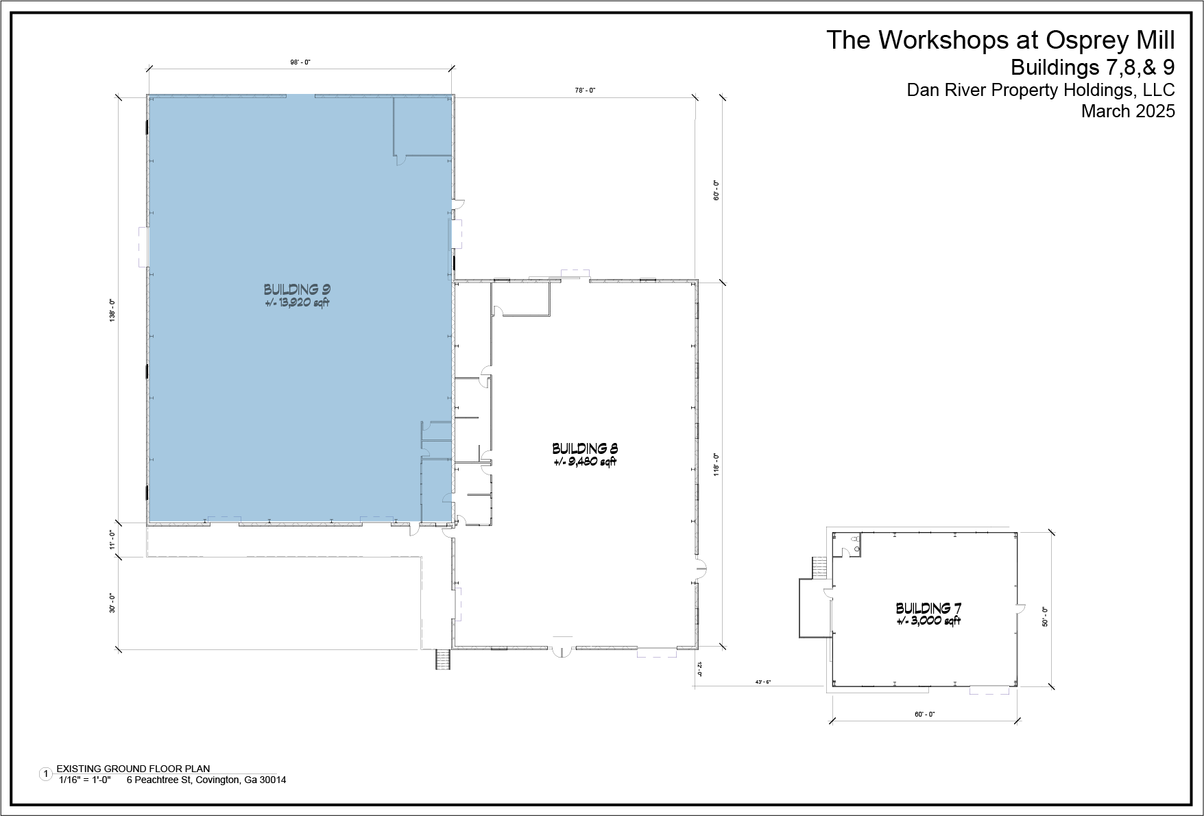 1 Osmunda St, Porterdale, GA for lease Floor Plan- Image 1 of 5