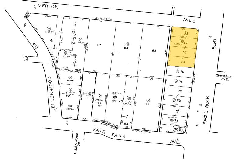 5015 Eagle Rock Blvd, Los Angeles, CA à louer - Plan cadastral - Image 2 de 10