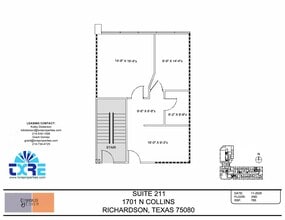 1701 N Collins Blvd, Richardson, TX à louer Plan d’étage- Image 1 de 1