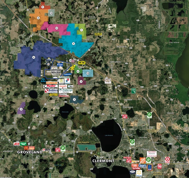 Justice Pl, Groveland, FL for sale - Aerial - Image 3 of 4