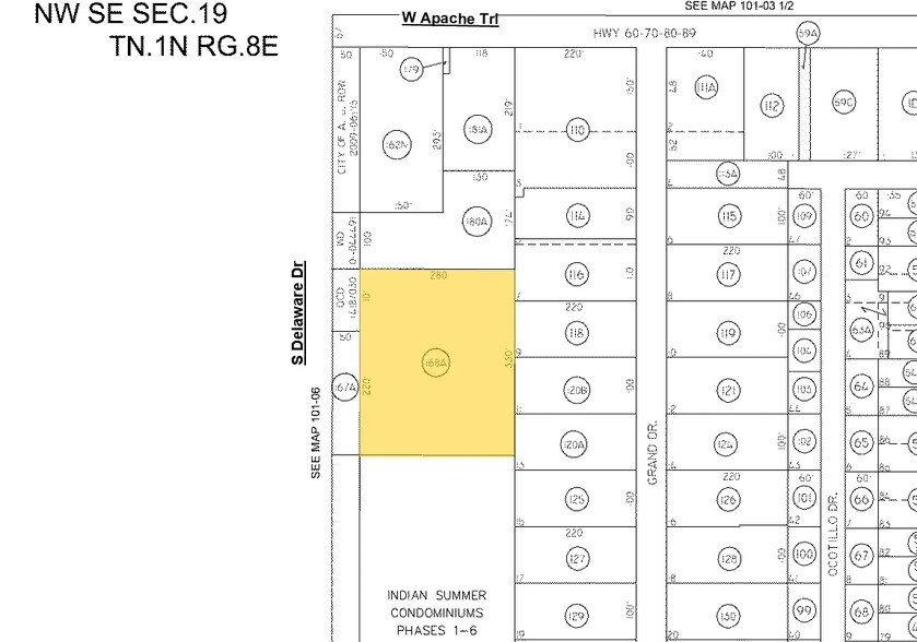 161 S Delaware Dr, Apache Junction, AZ à vendre - Plan cadastral - Image 2 de 2