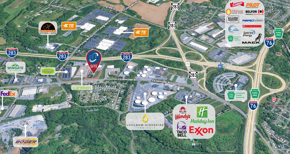 1144 S Eisenhower Blvd, Middletown, PA for sale - Aerial - Image 3 of 5